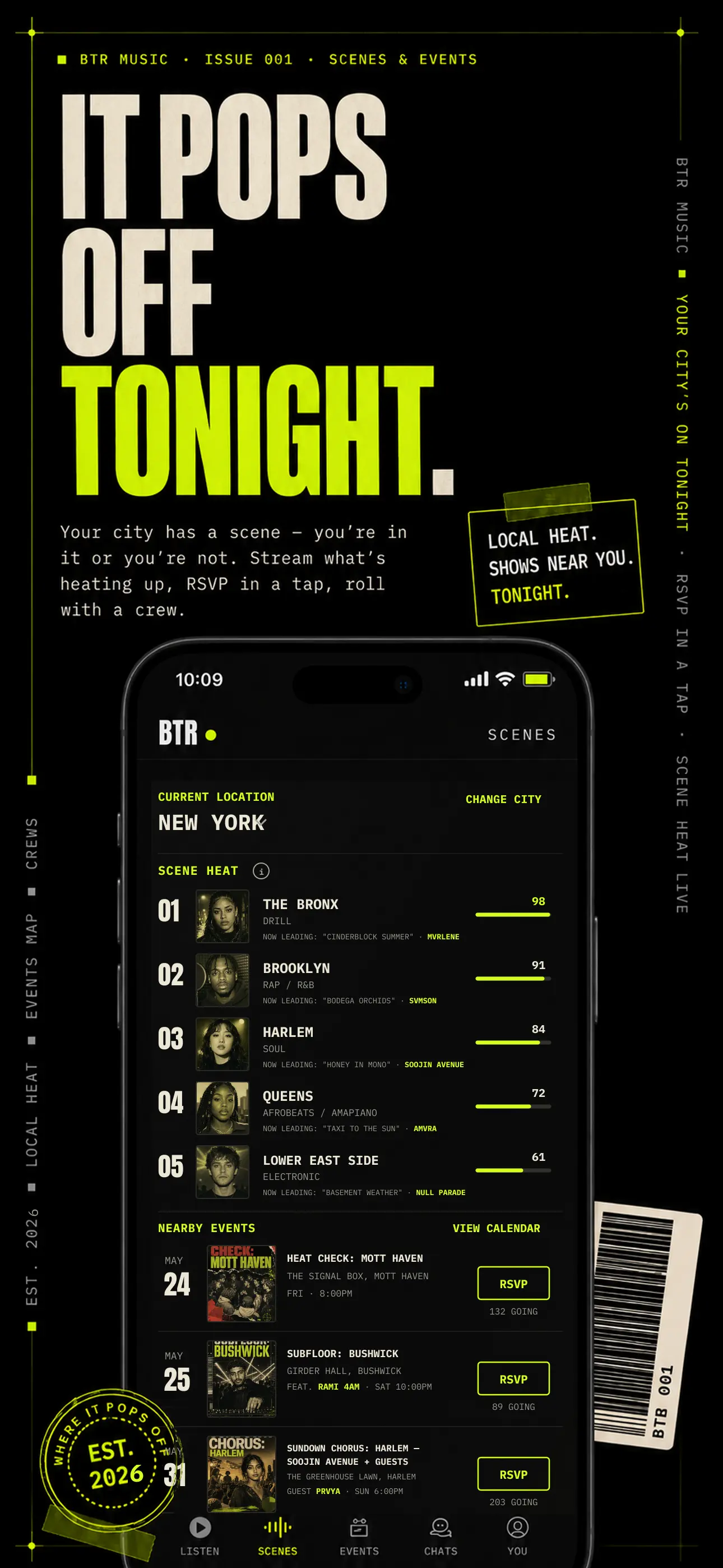 BTR Music local events