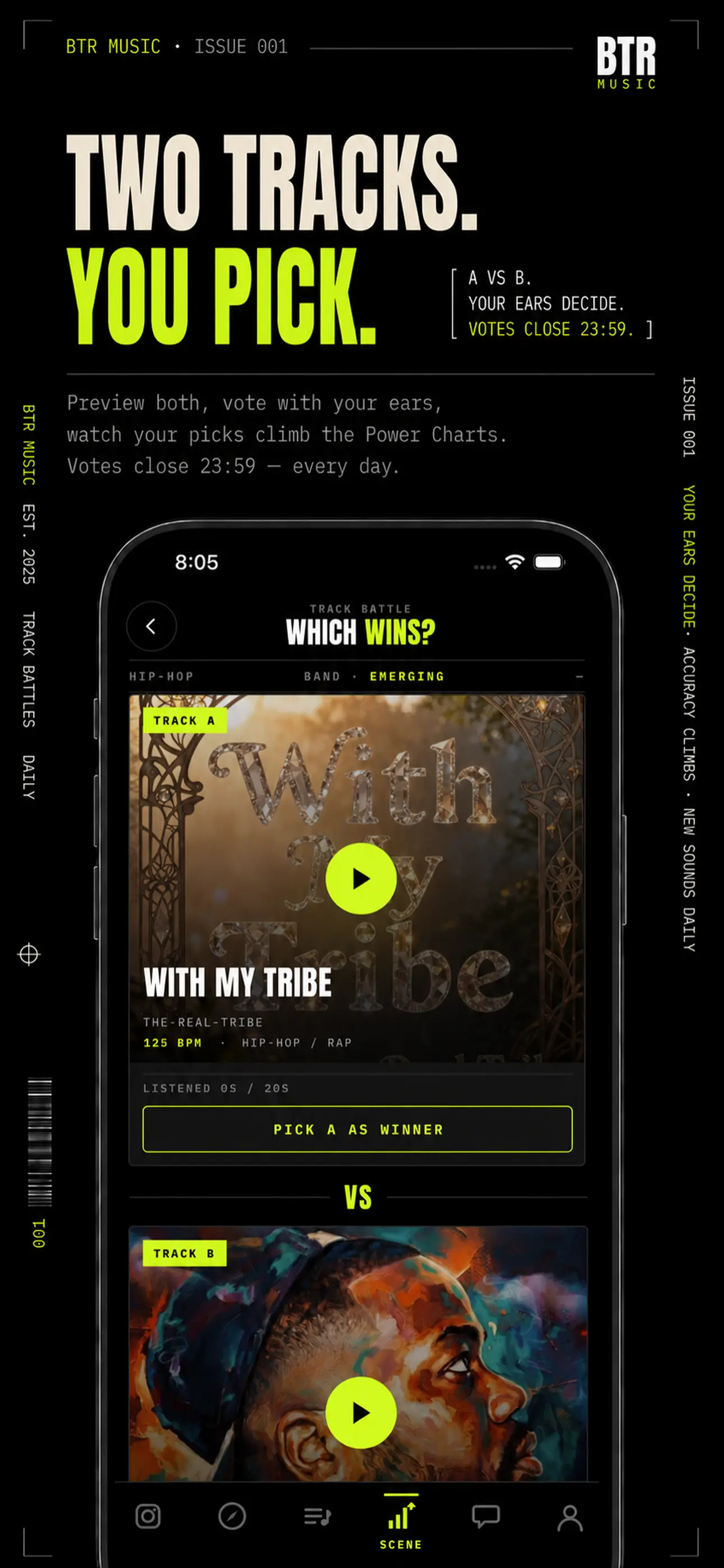 Two tracks, you pick