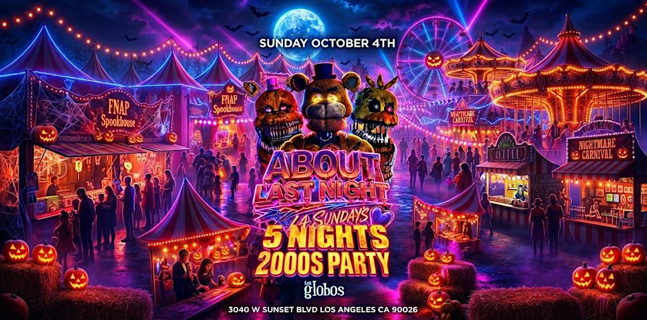 18+SUNDAY ABOUT LAST NIGTH OCT 4TH 5 NIGTHS 2000'S PARTY FREE WITH RSVP