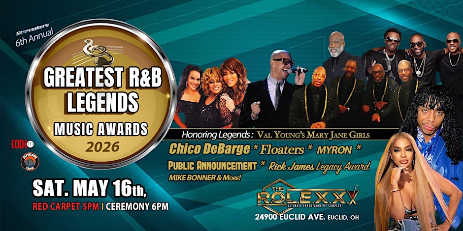 2026 Greatest R&B Legends Music Awards ft. Chico DeBarge, Mary Jane Girls