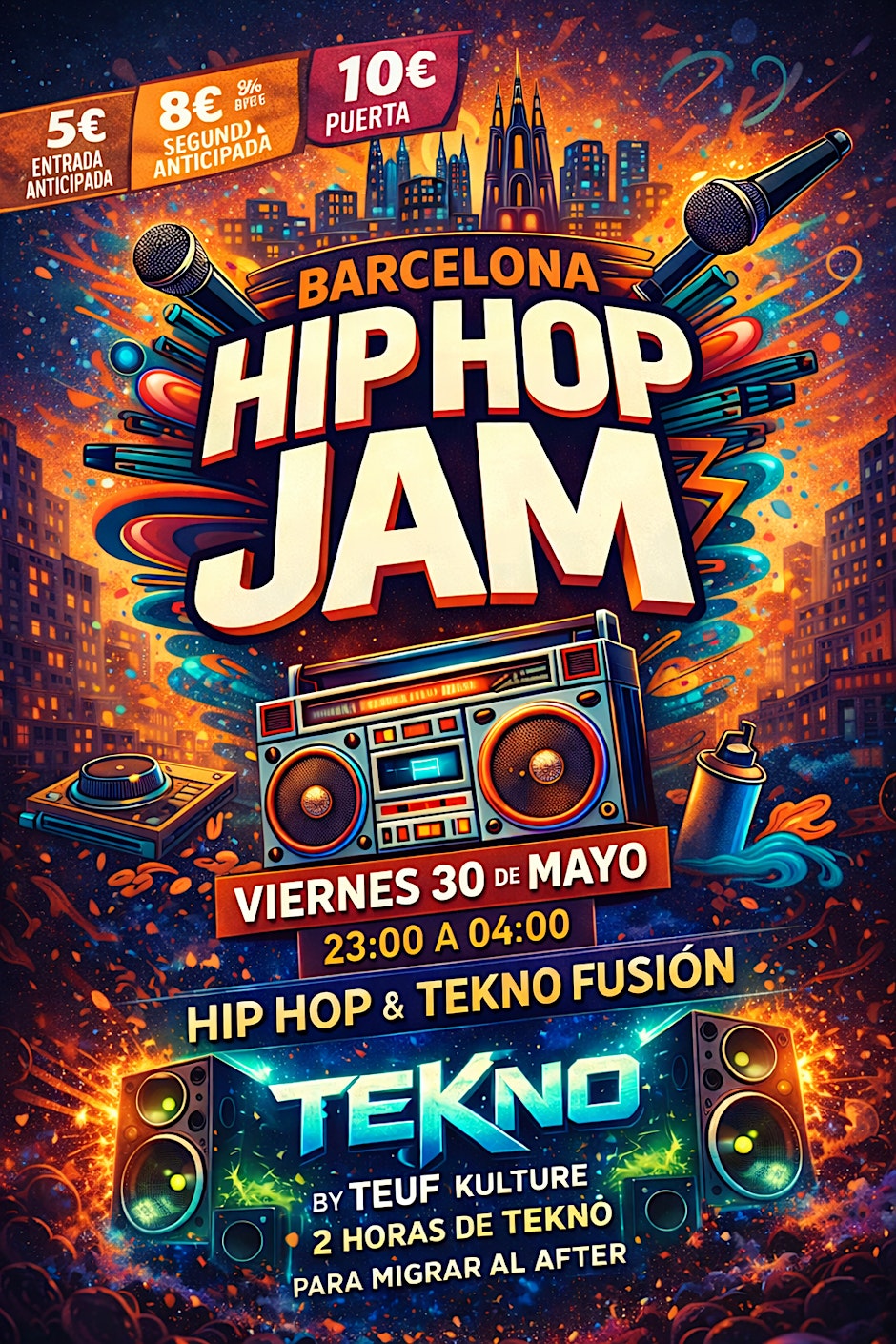26BDAY BCN HIPHOP JAM X TEKNO