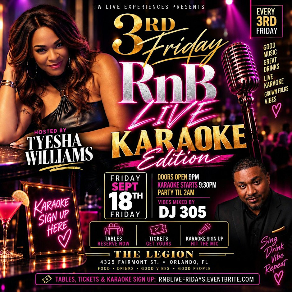 3rd Friday RnB  ‘KARAOKE’ Edition