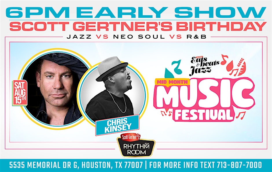 6PM - EARLY SHOW -  Scott Gertner's Sunday Birthday Jam Session