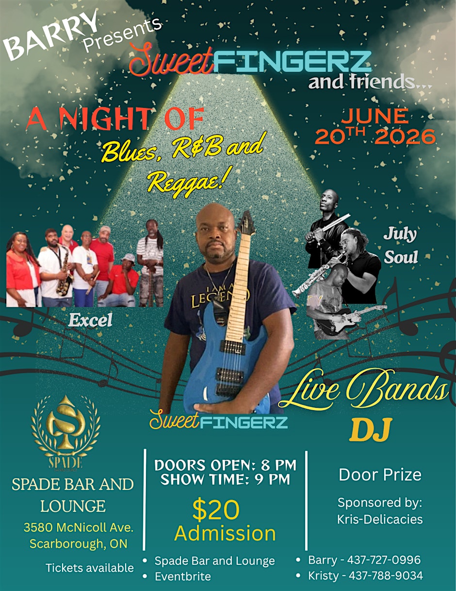 A Night of Blues, R&B and Reggae!