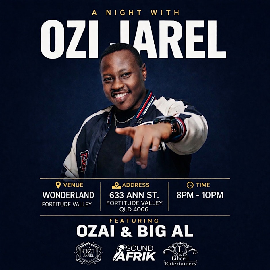 A NIGHT WITH OZI JAREL- LIVE PERFORMANCE IN BRISBANE