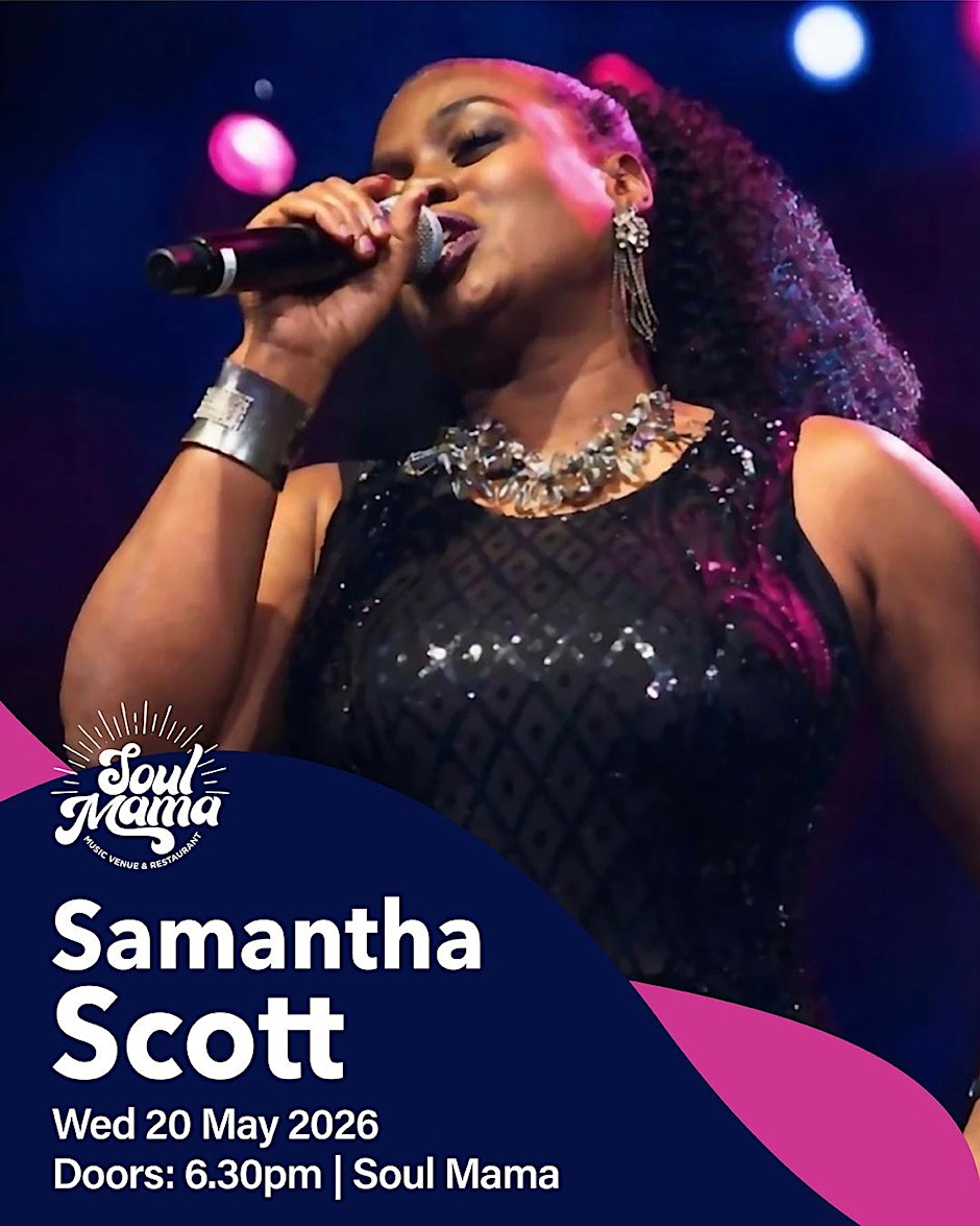 A Night with Samantha Scott & Friends – Live Soul & Reggae