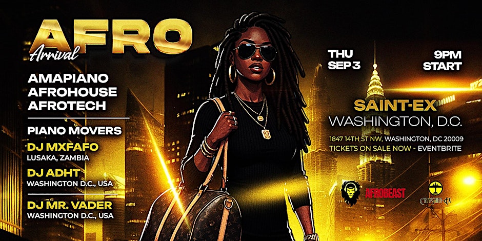 Afro Arrival: Amapiano, Afrohouse & AfroTech Welcome Party