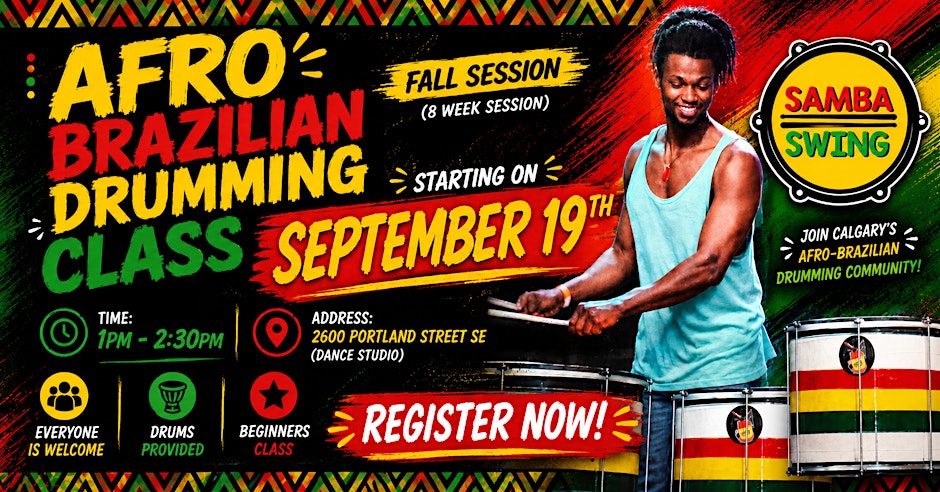 Afro - Brazilian Drumming Class