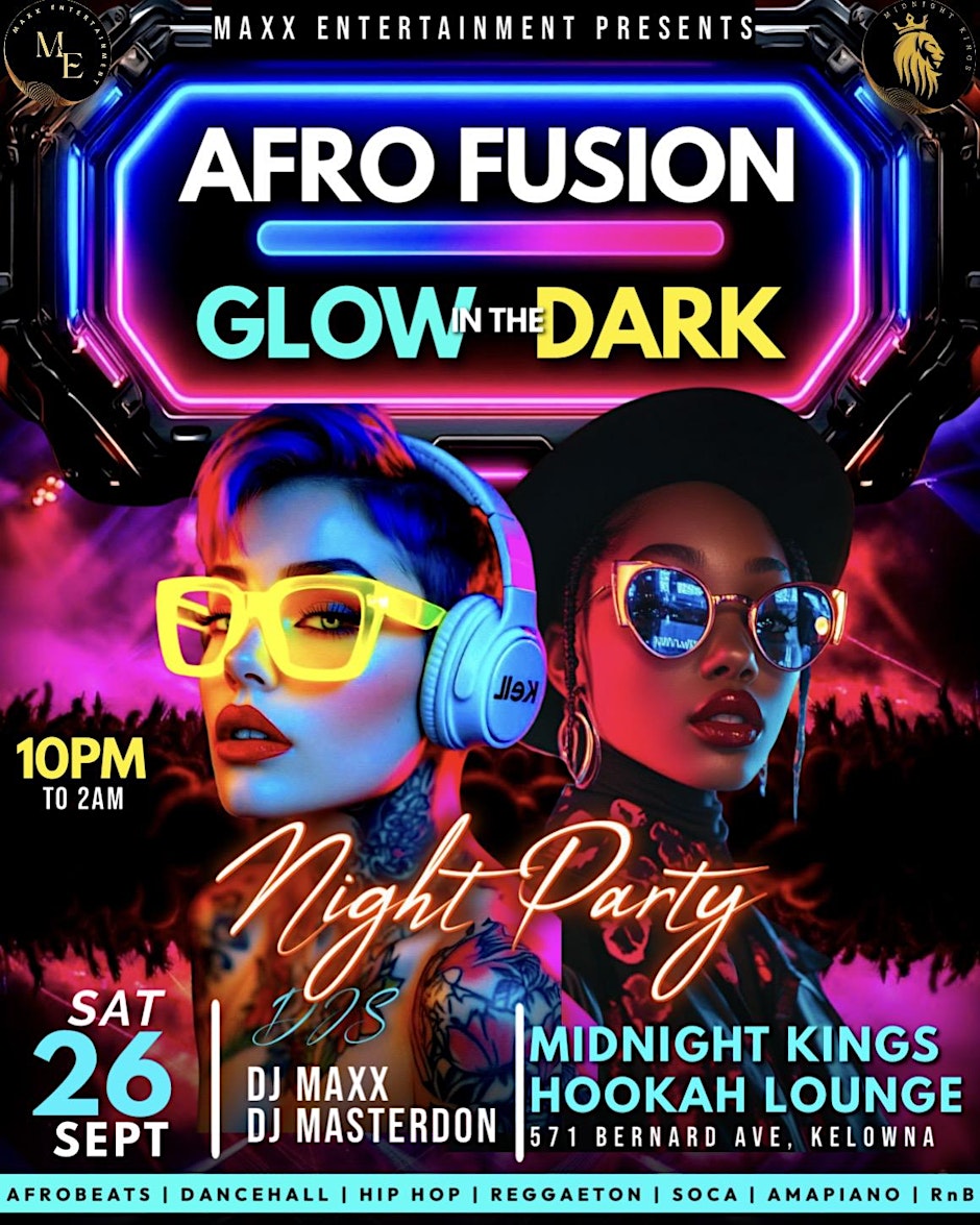 Afro Fusion Glow in the Dark Party