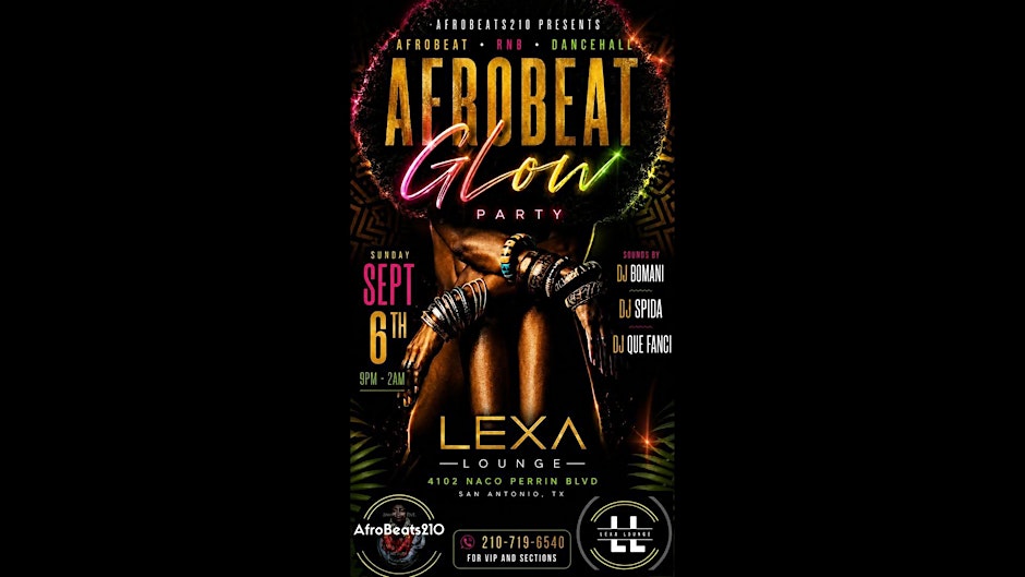 Afrobeat Glow Party: SA's Labor Day Weekend Link-Up!