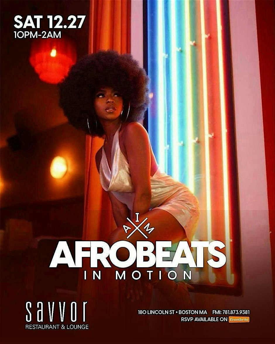 AFROBEATS IN MOTION Flyer
