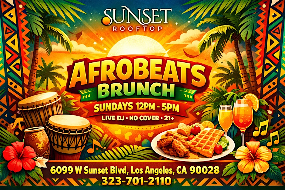afrobeats on sunset