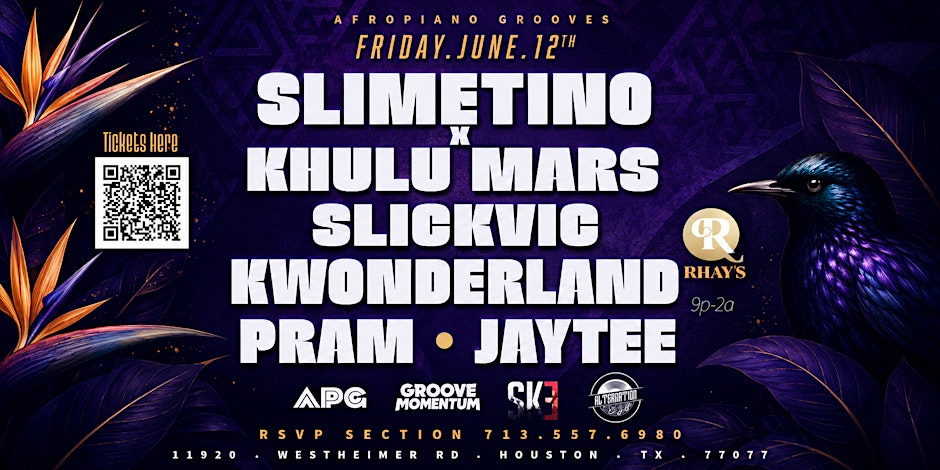 AfroPiano Grooves | @ RHAYS FRI•JUN•12th
