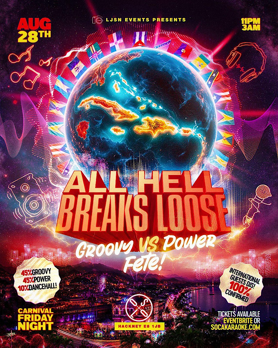 ALL HELL BREAKS LOOSE - GROOVY VS POWER FETE! + SPECIAL INTL GUESTS