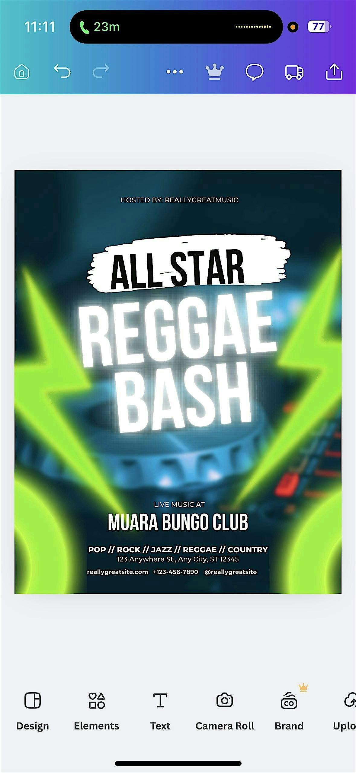 All Star Reggae Bash After Party