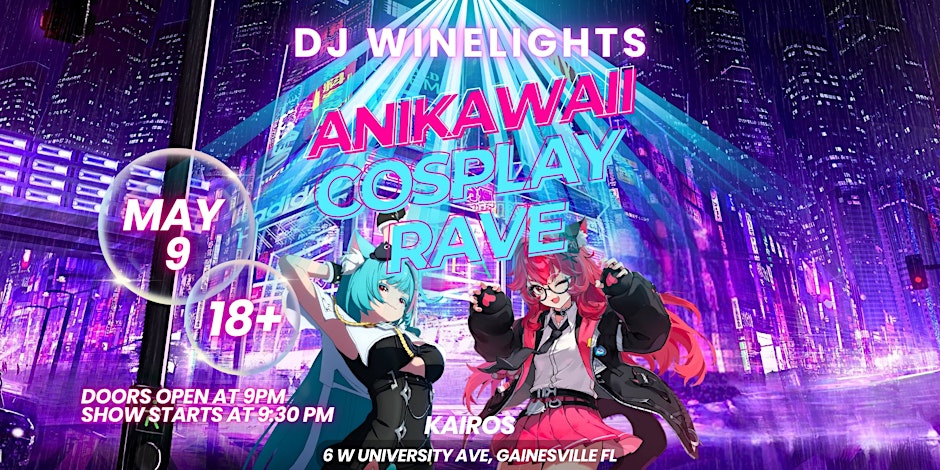 AniKawaii Cosplay Rave Flyer