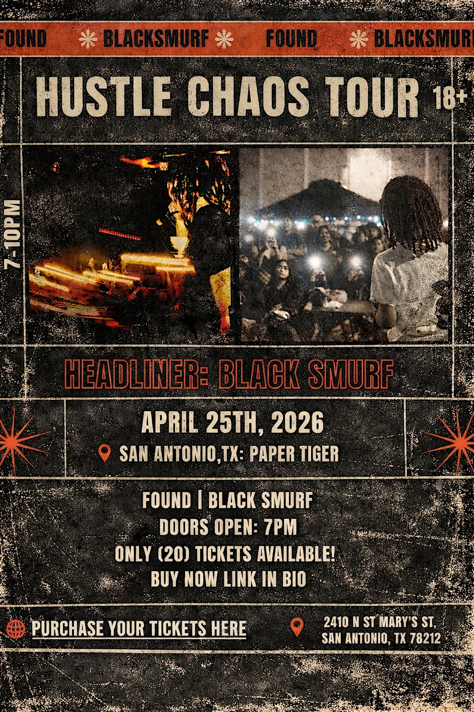 APRIL 25th: Black Smurf | Found Live in San Antonio, TX [READ DESC]