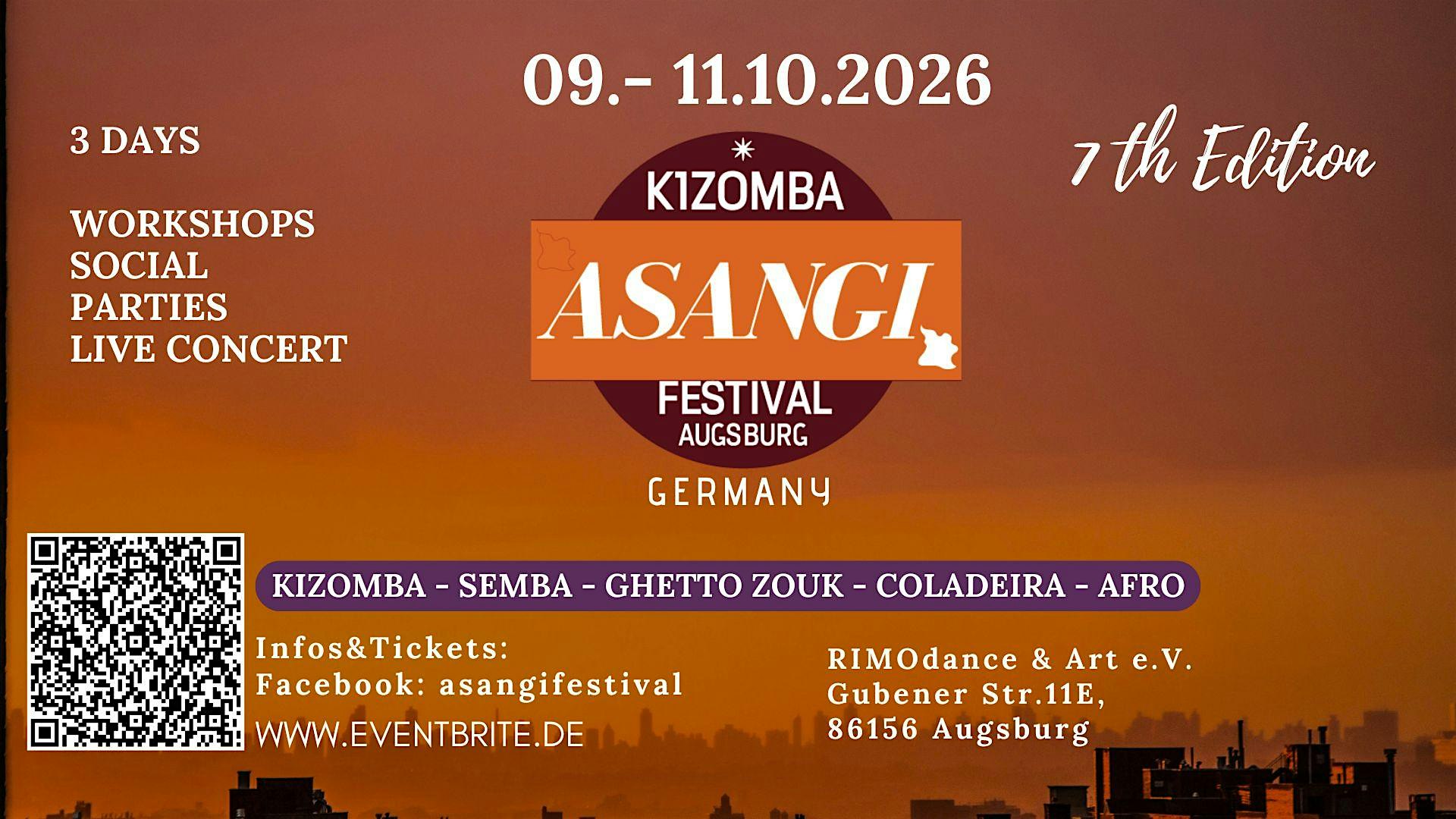 ASANGI-KIZOMBA-SEMBA-FESTIVAL 2026 - AUGSBURG - GERMANY-7th Edition