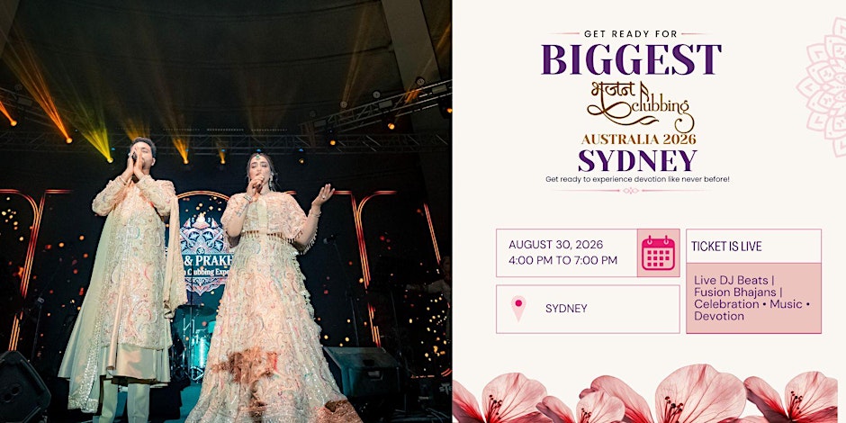 Australia's Biggest Bhajan Clubbing LIVE in Sydney| DJ, Fusion Bhajans