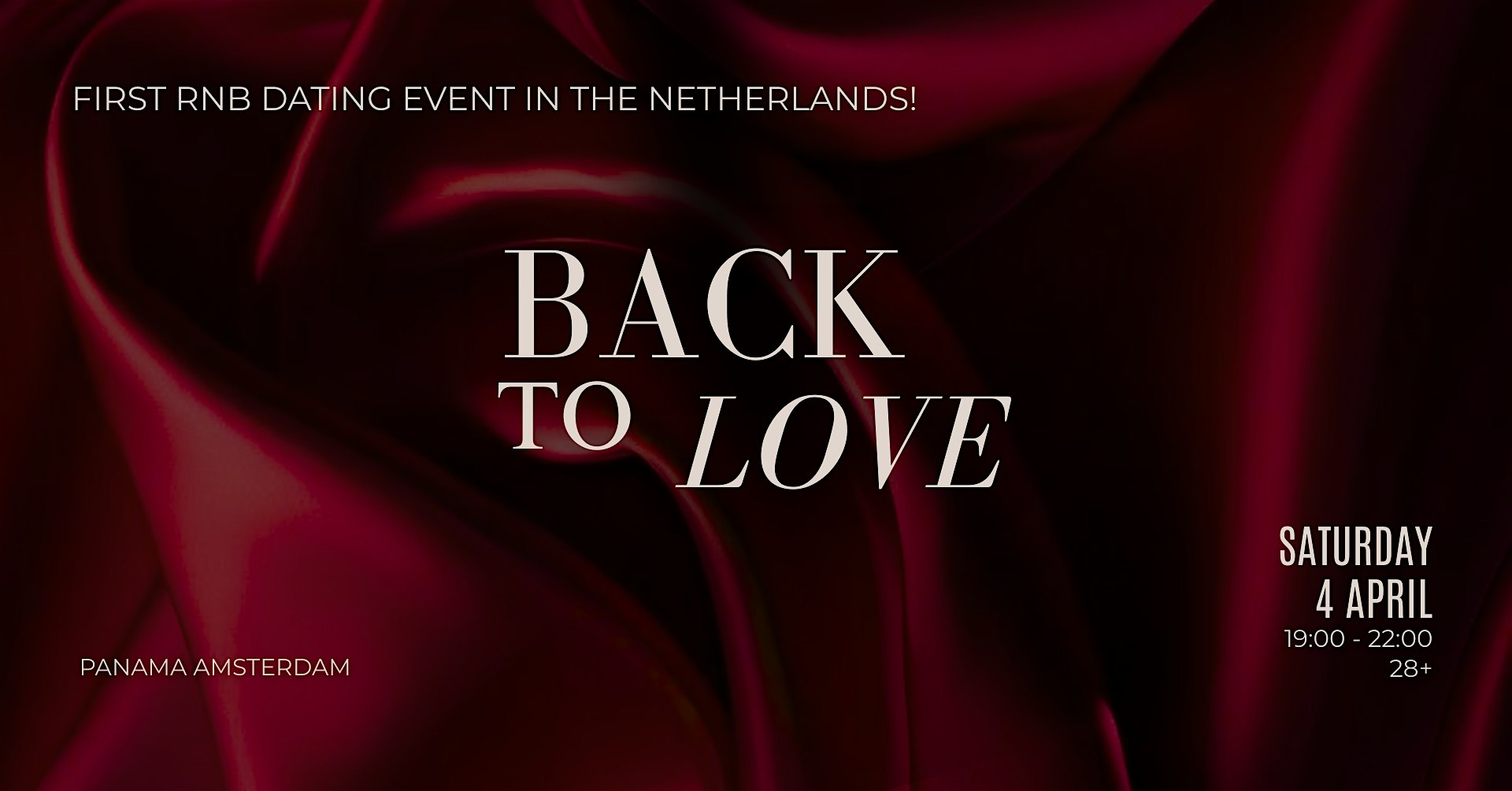 Back To Love | First RnB speeddating event in The Netherlands
