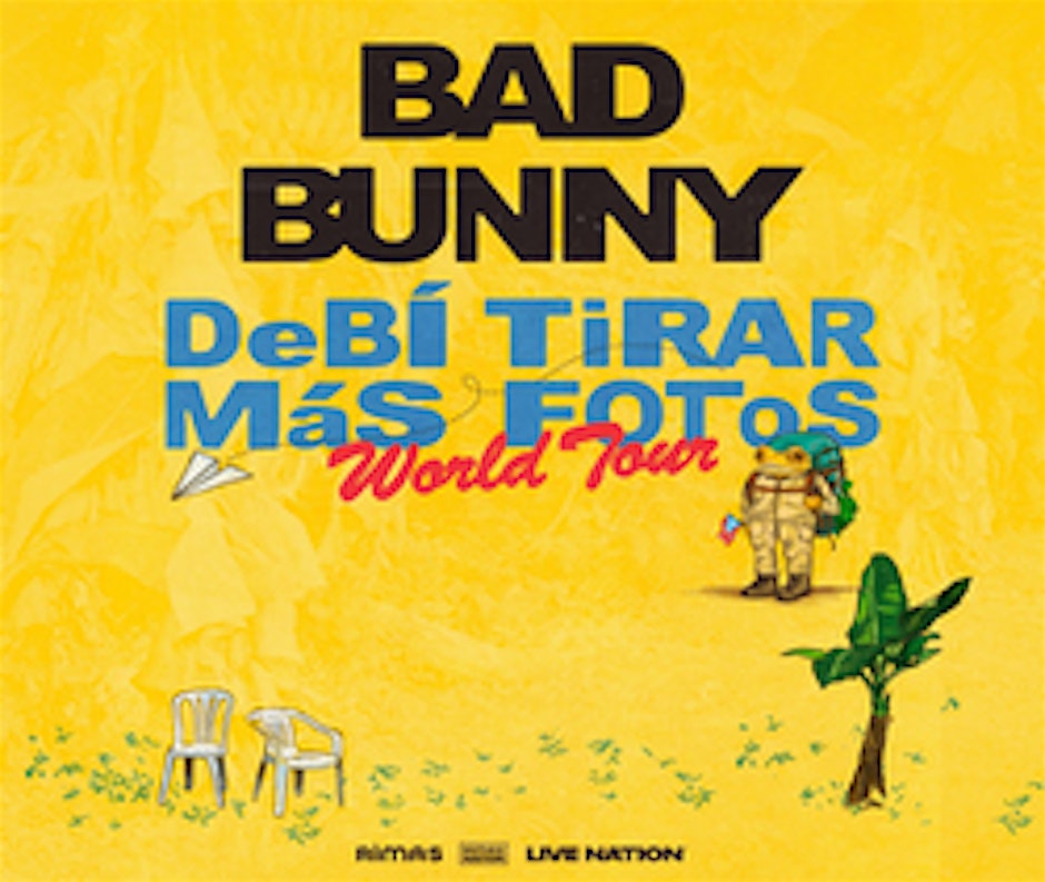 Bad Bunny DeBI TiRAR MaS FOToS World Tour Live in Milan, July 17 2026 Flyer