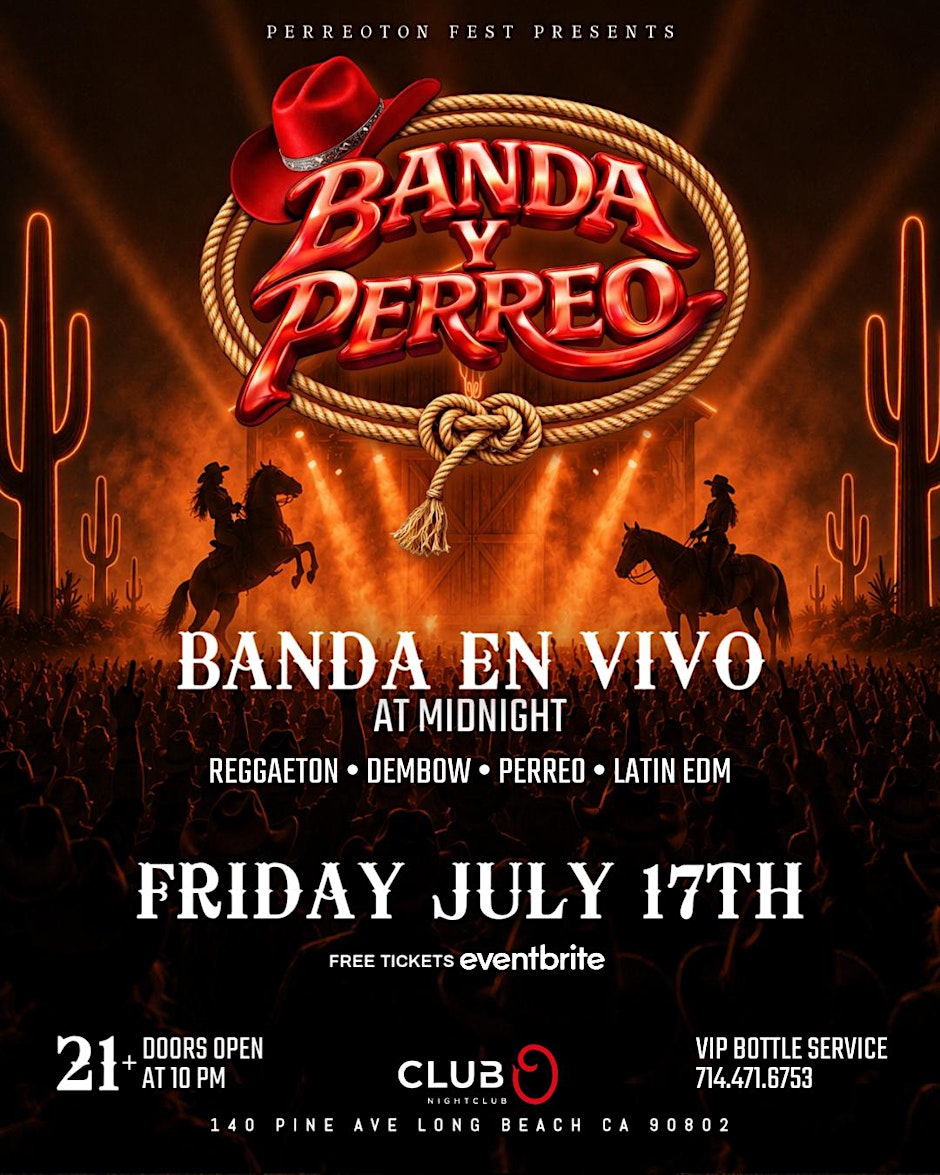 BANDA Y PERREO - FREE WITH RSVP