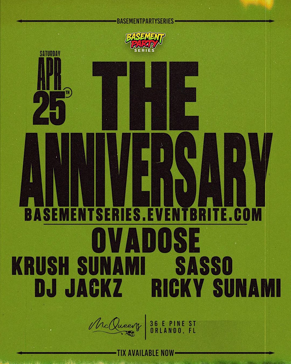 Basement Party Series Presents “The Anniversary”