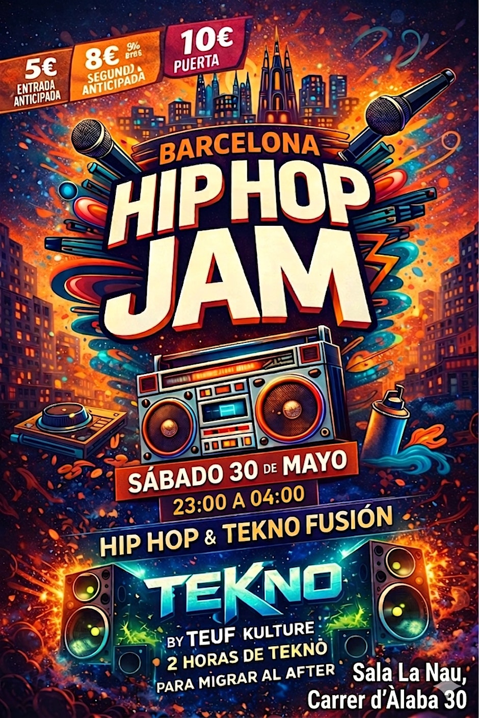 BCN HIPHOP JAM X TEKNO FUSION