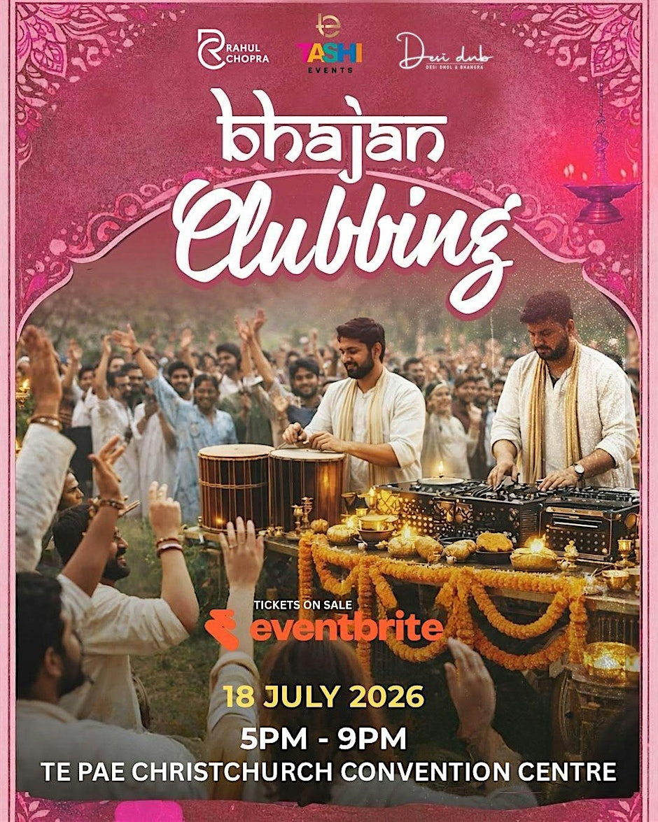 Bhajan Clubbing Christchurch Flyer