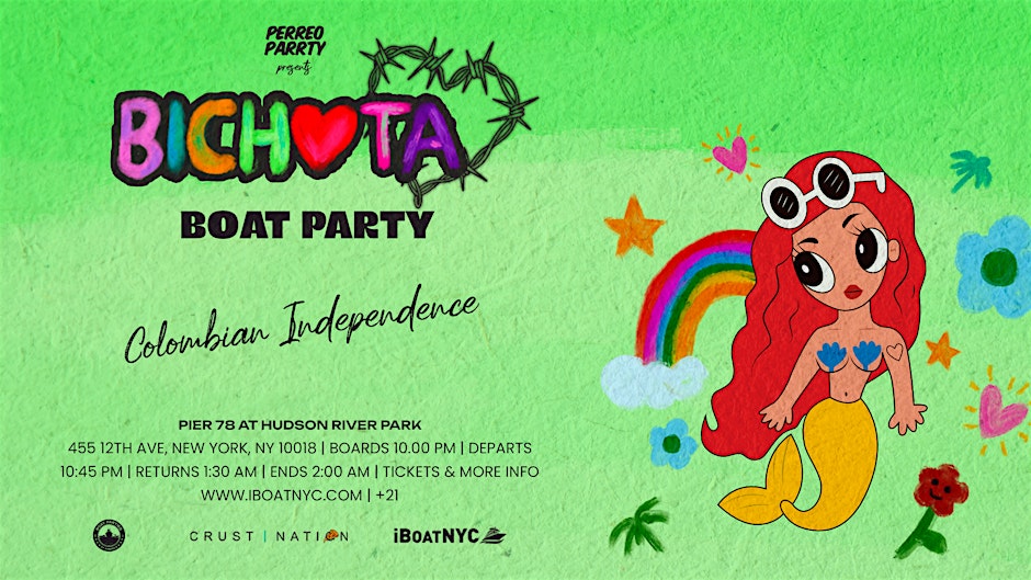 Bichota Boat - Karol G Tribute for Colombian Independence Day Boat Party