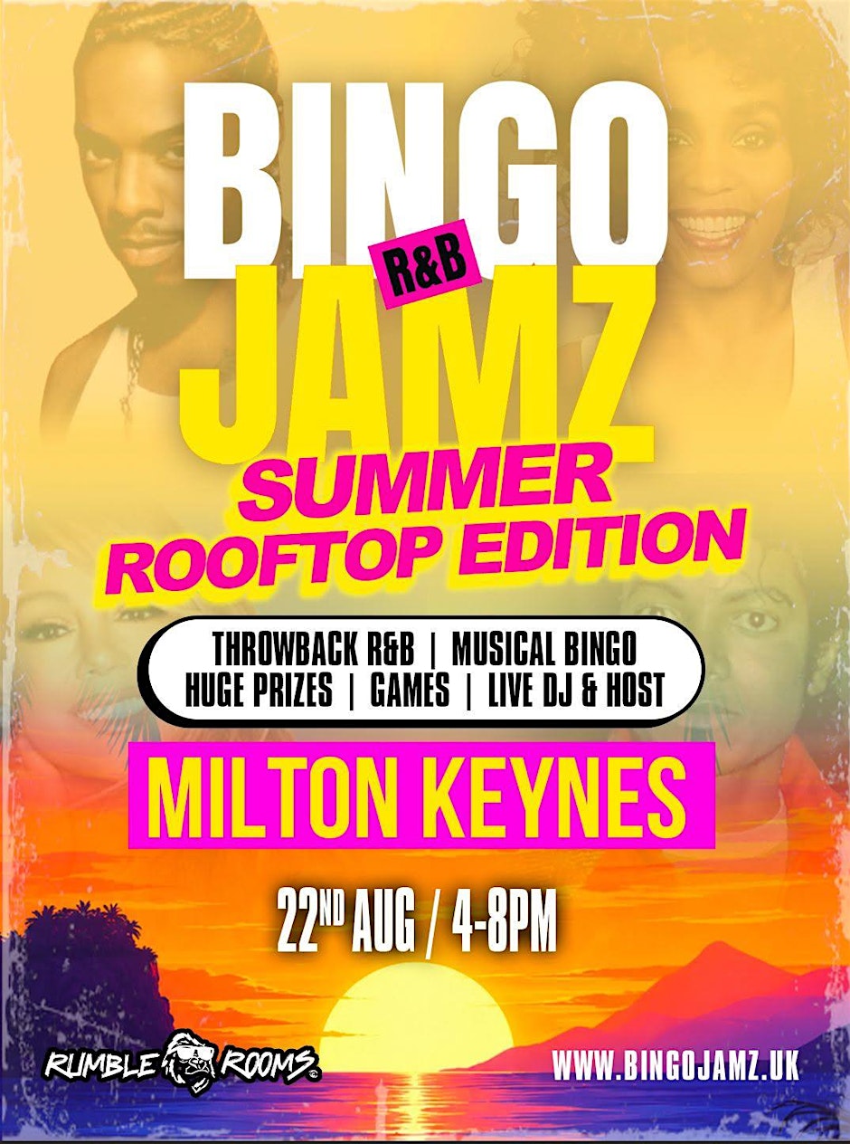 Bingo Jamz Rooftop Milton Keynes | Summer Rooftop Edition 2026