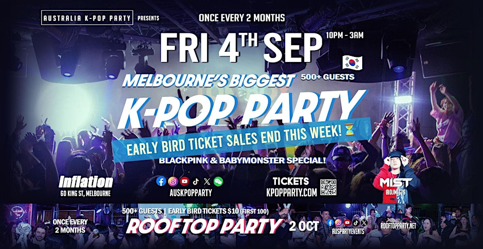 [BLACKPINK BABYMONSTER Special] Melbourne’s Biggest K-Pop Party 500+ Guests