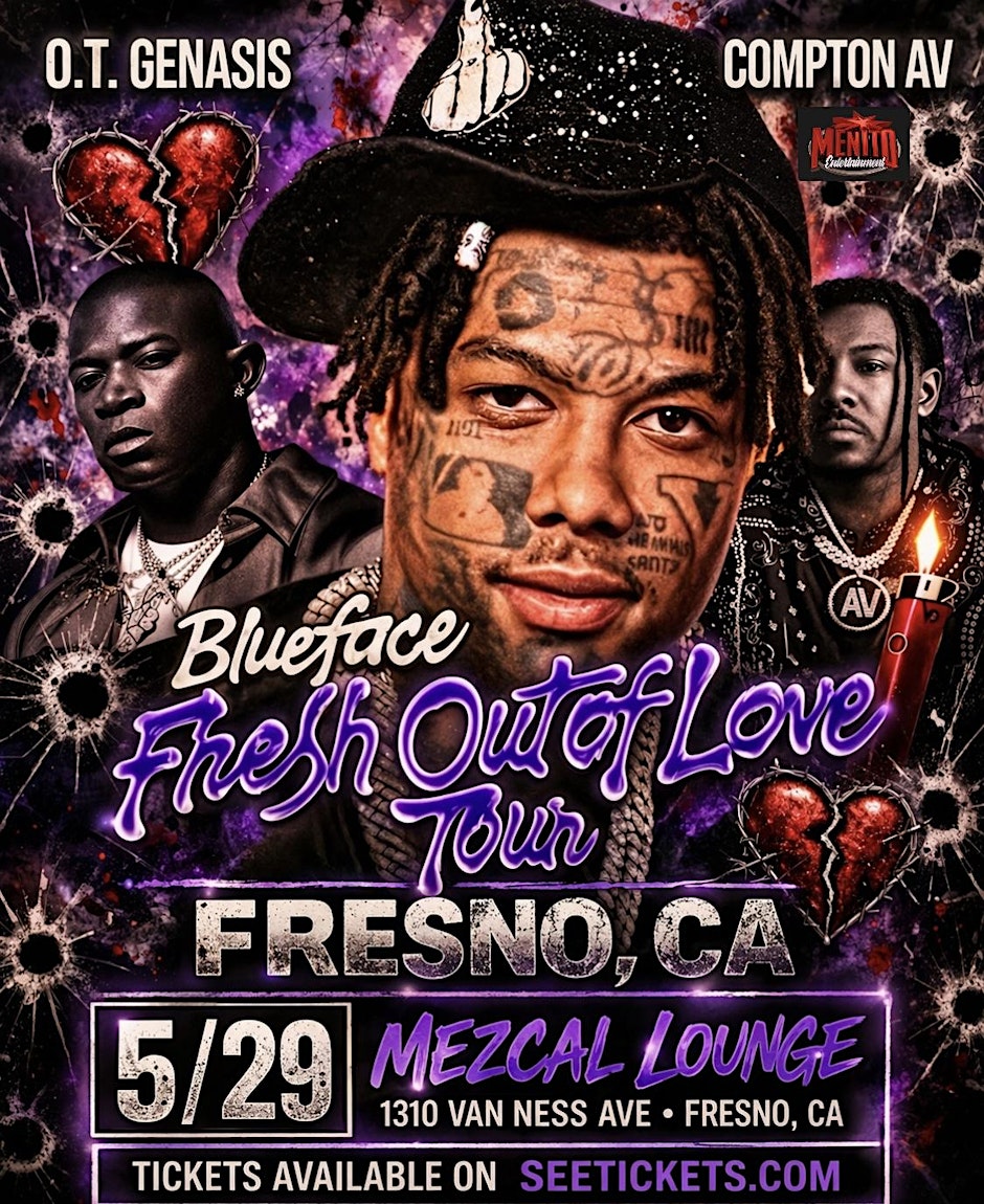 Blueface Live in Fresno + Compton Av & O.T. Genasis 18+