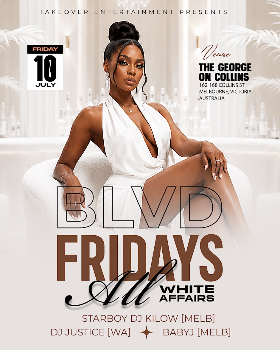 BLVD FRIDAYS ALL WHITE PARTY