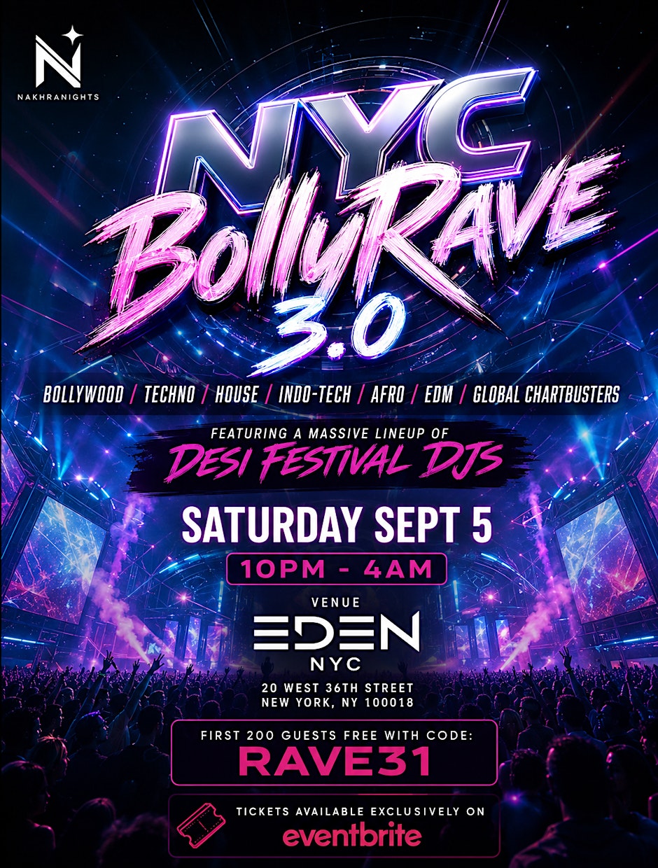 BollyRave 3.0 NYC 2026