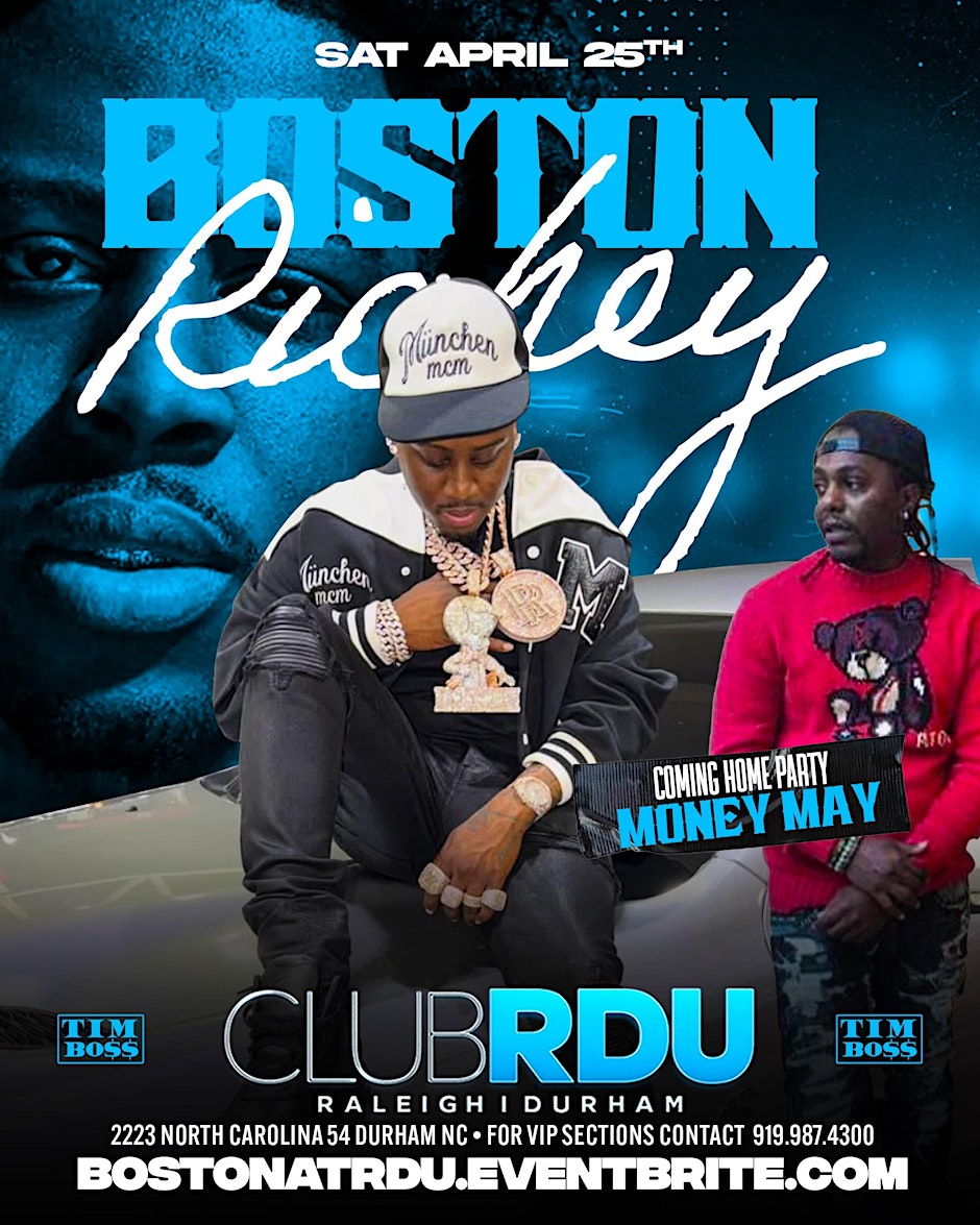 Boston Richey x Money May welcome home party at CLUB RDU