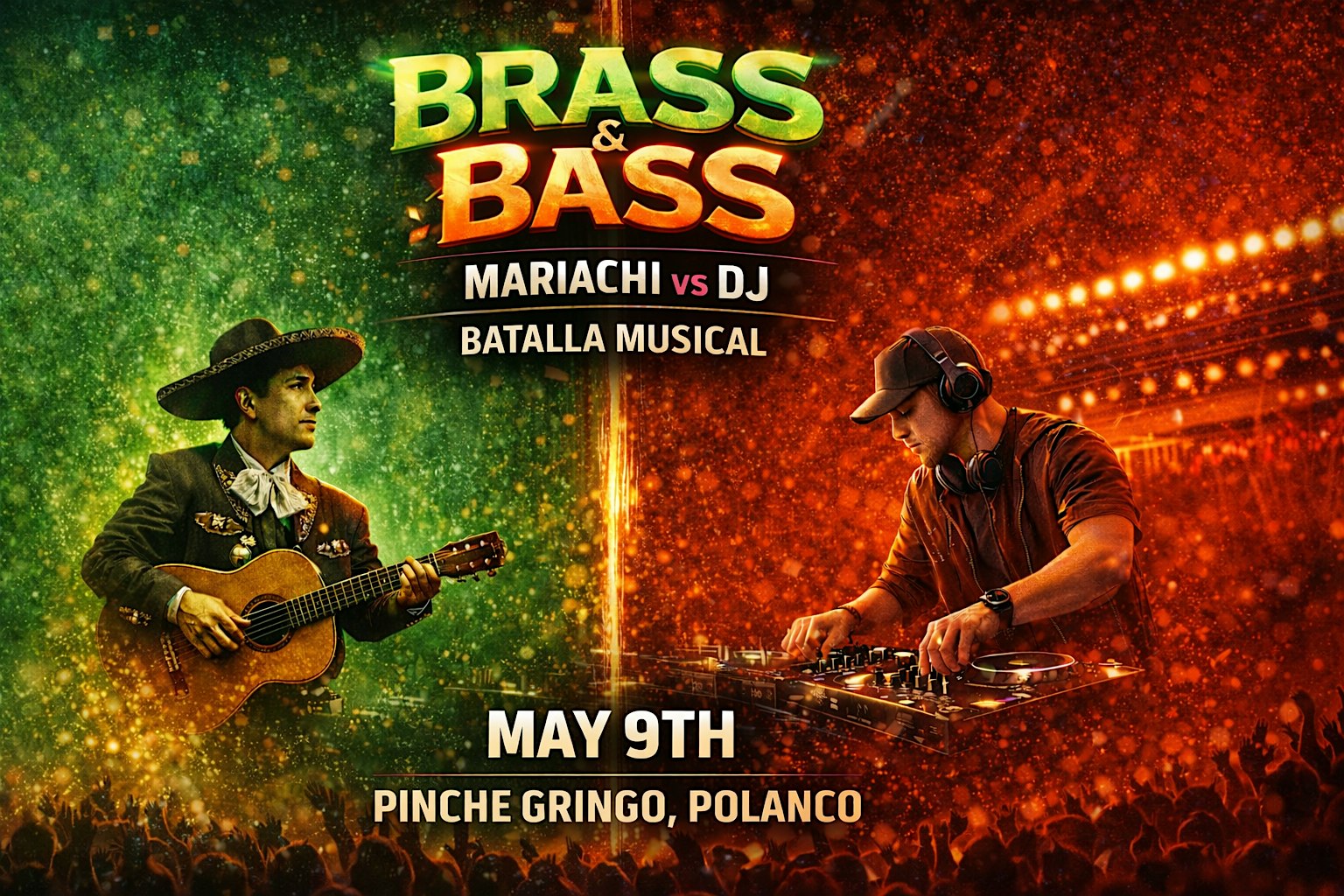 Brass & Bass | Mariachi vs DJ Batalla De Musica - Sábado 9 de mayo