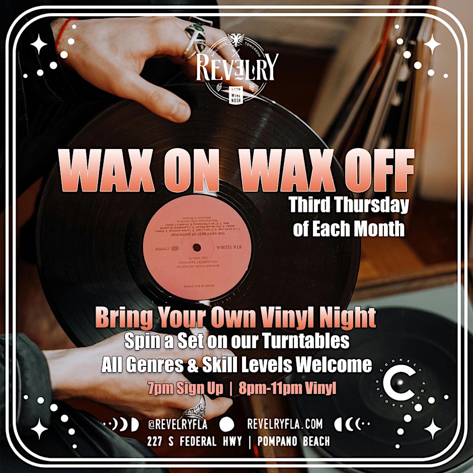 Bring Your Own Vinyl Night - Wax On Wax Off