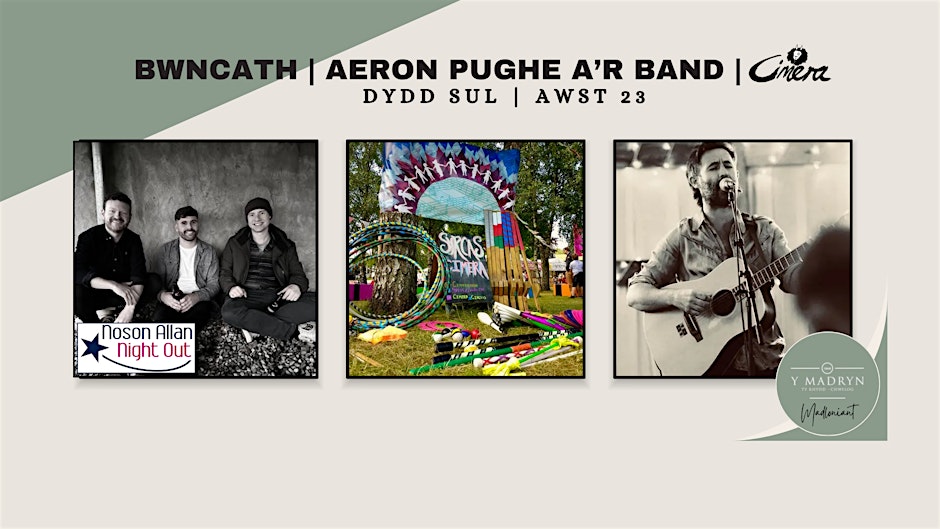 BWNCATH | AERON PUGHE A’R BAND YN FYW YN Y MADRYN!