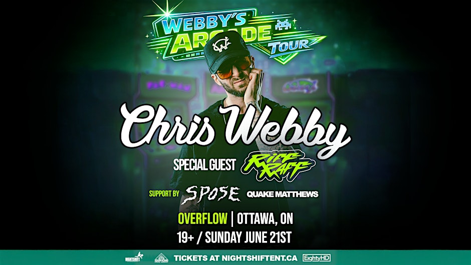 Chris Webby and Riff Raff Live In Ottawa ON Flyer