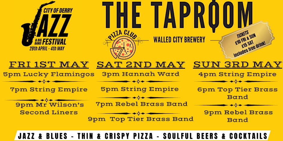 City of Derry Jazz Festival 2026 at the WCB Taproom