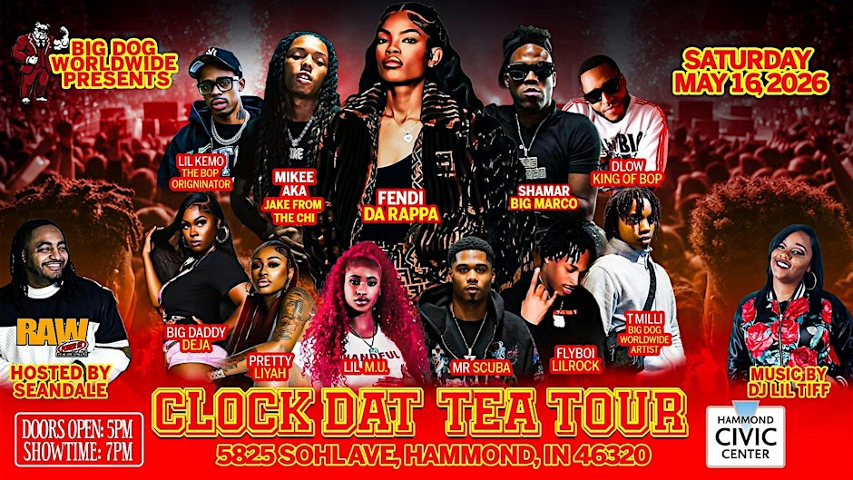CLOCK DAT TEA TOUR