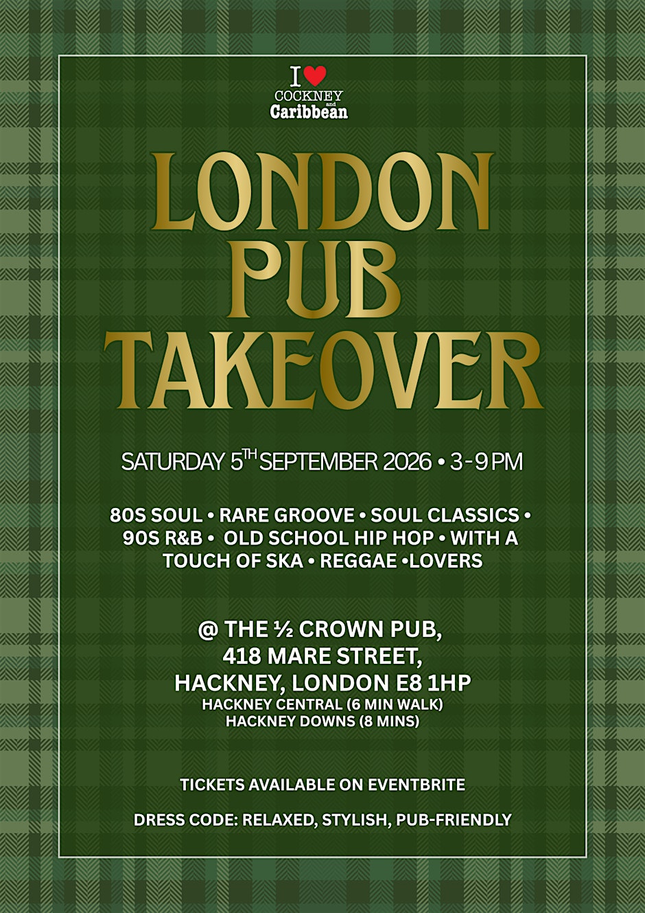 Cockney and Caribbean | London Pub Takeover | Hackney
