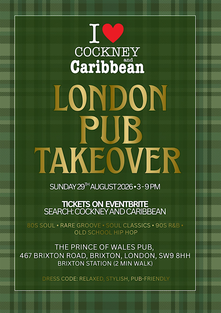 Cockney & Caribbean: South London Pub Takeover | Brixton Pre-Carnival Soul