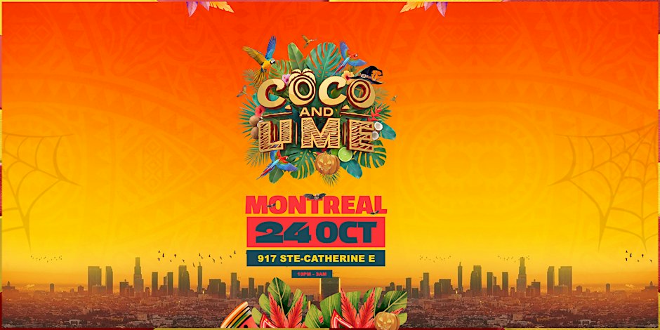 COCO AND LIME / HALLOWEEN EDITION - Montréal OCT 24 Flyer