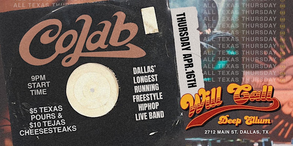 Colab Live at Will Call Bar | Dallas, TX