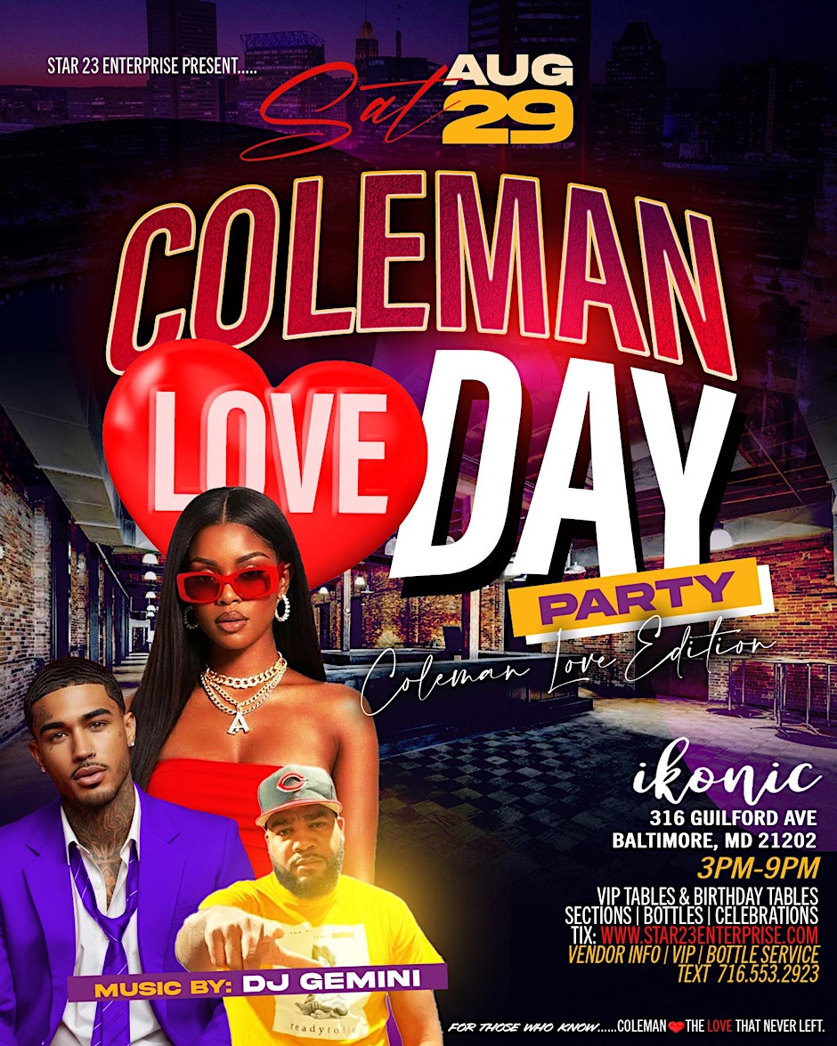 Coleman Love Day Party | Baltimore