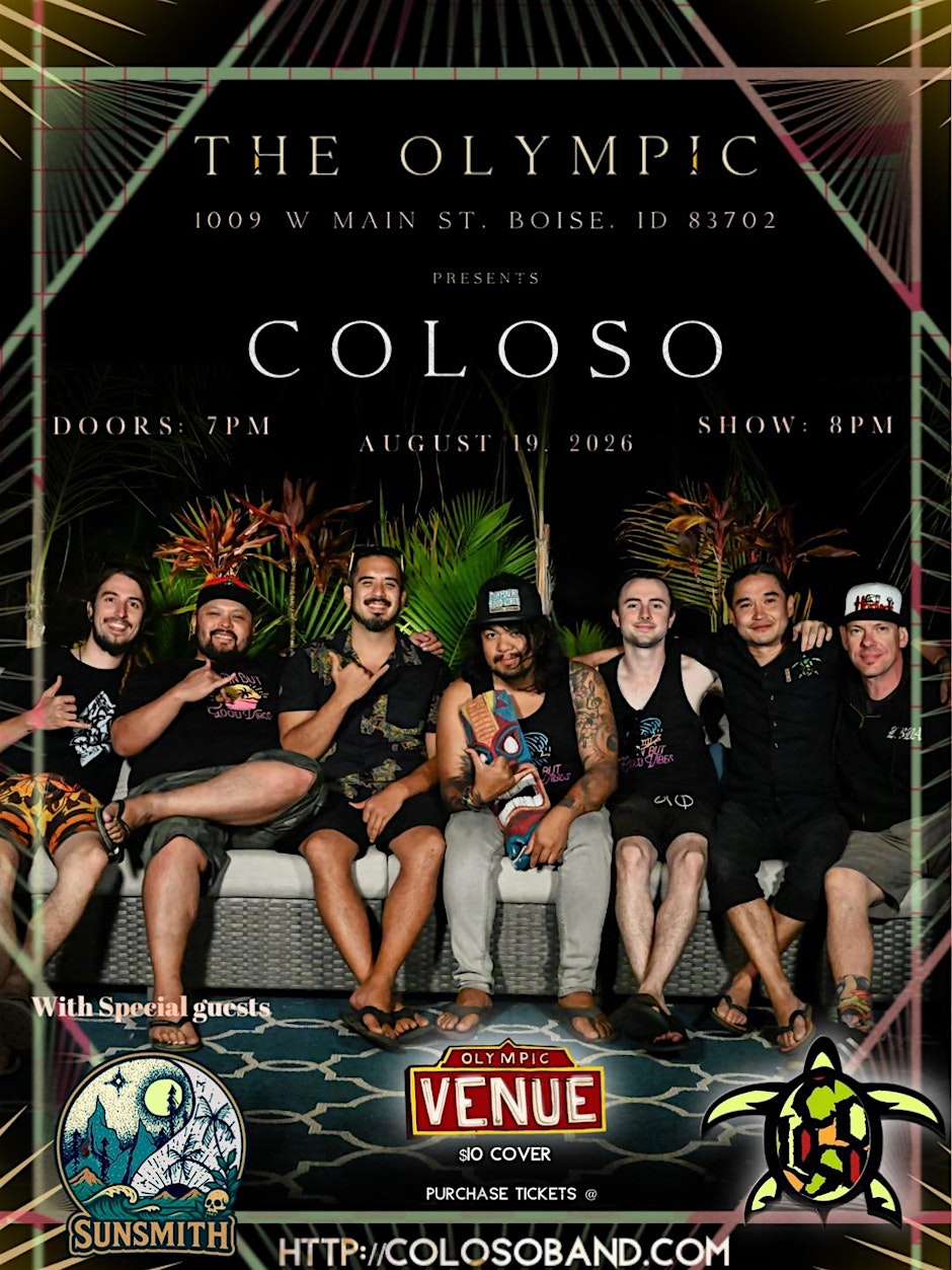 COLOSO with special guest Sunsmith