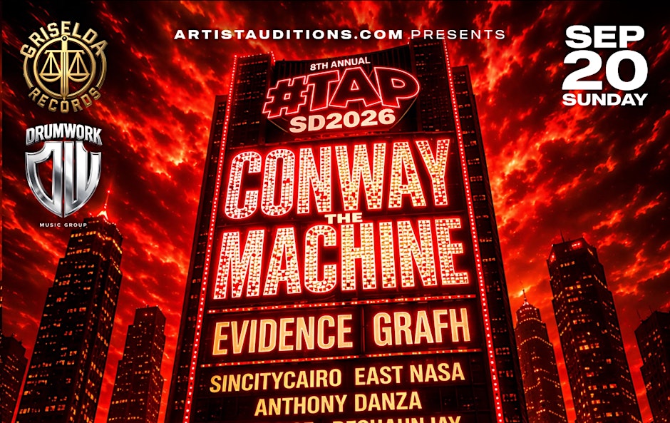 CONWAY THE MACHINE X EVIDENCE  X GRAFH #TAPSD 2026 SAN DIEGO