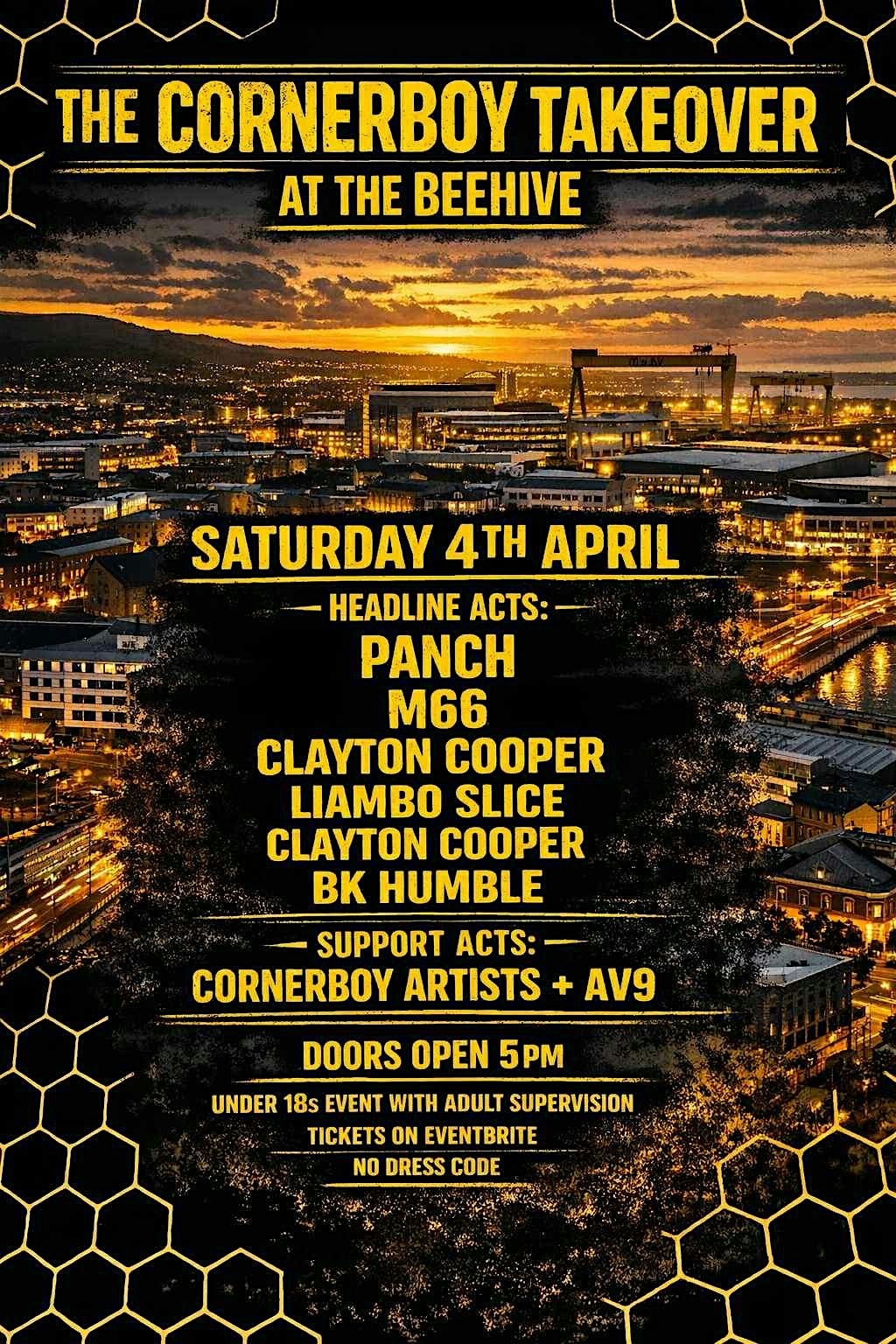 Corner Boy Records Take Over at The Beehive Belfast - Under 18's show